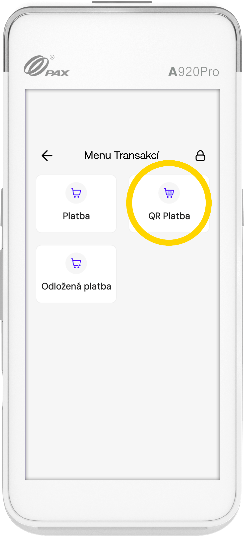 Návod QR platby