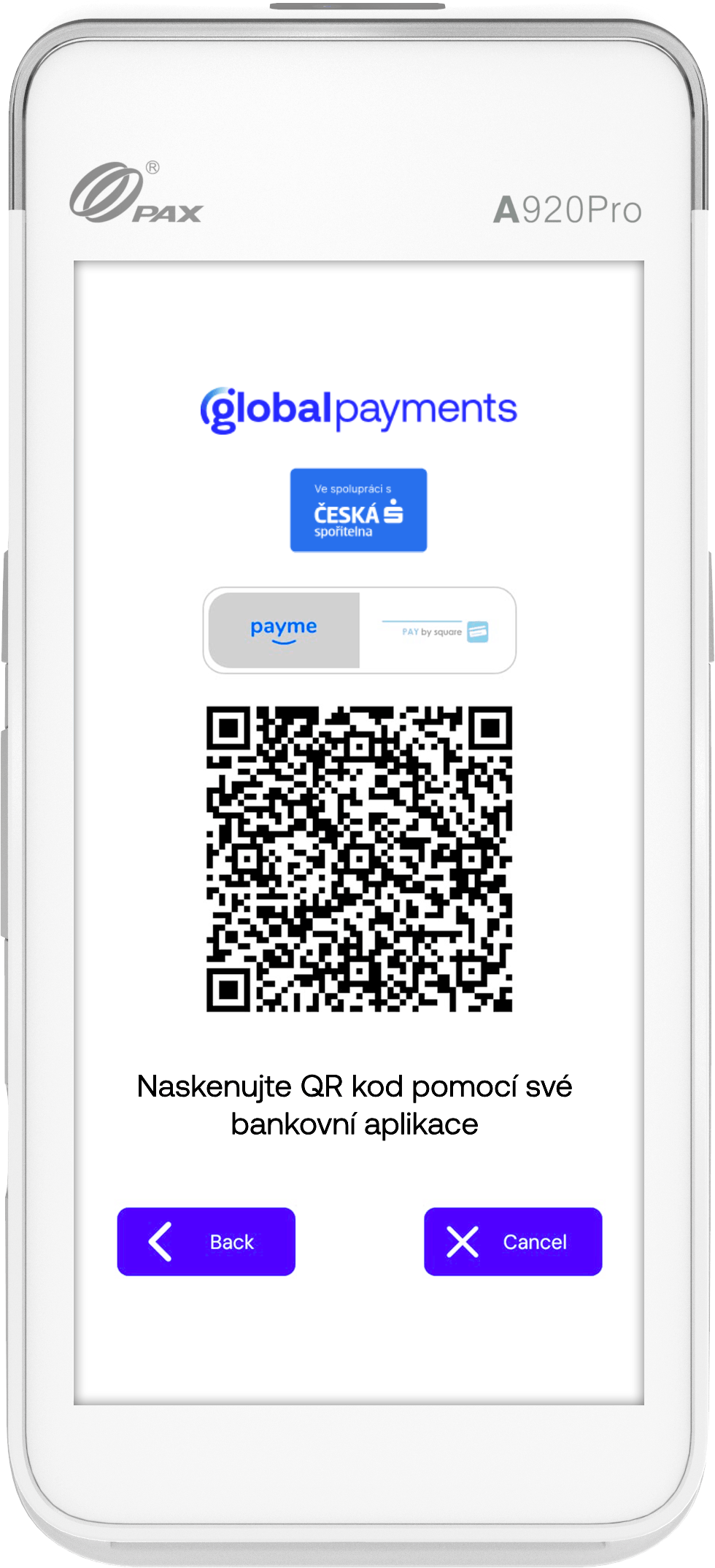 Návod QR platby